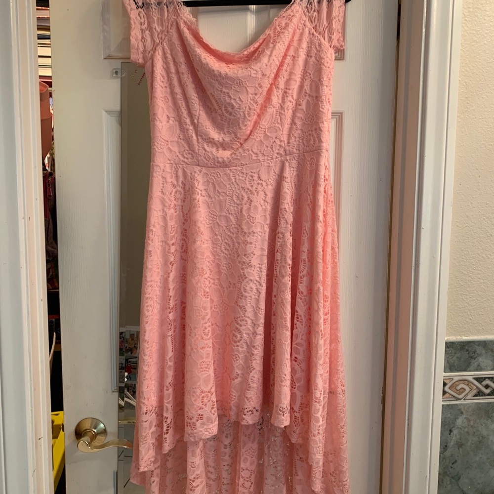Light Pink High Low dress